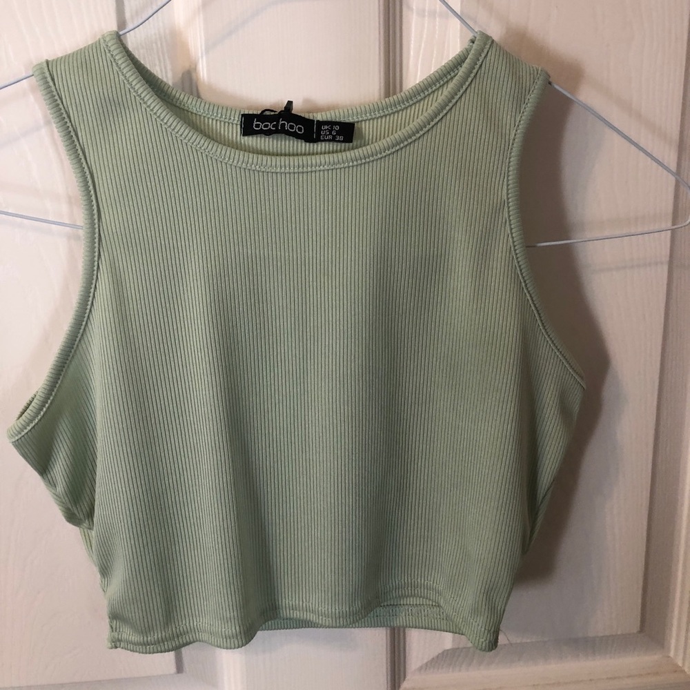 Ribbed Boohoo tank top